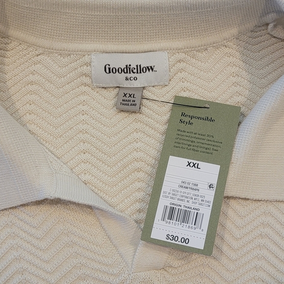 Goodfellow & Co Cream Textured Sweater Size XXL - Picture 3 of 6